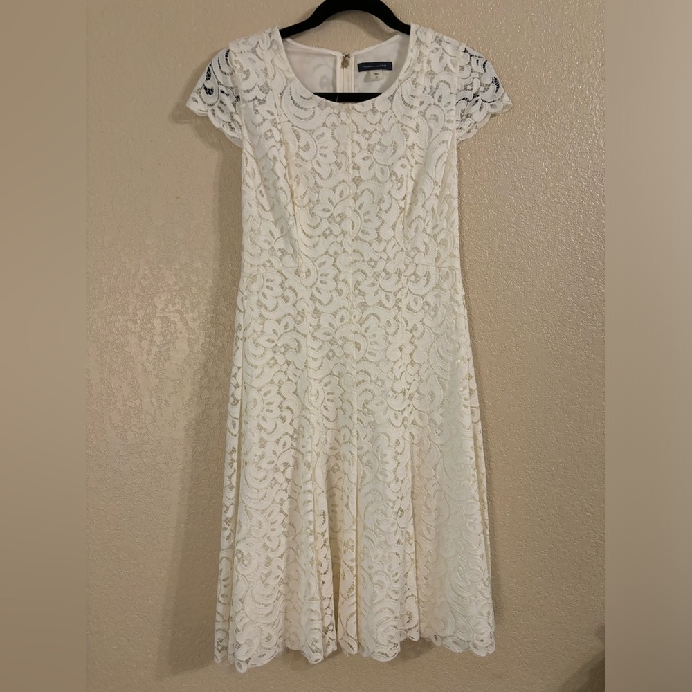 Tommy Hilfiger White Lace Dress